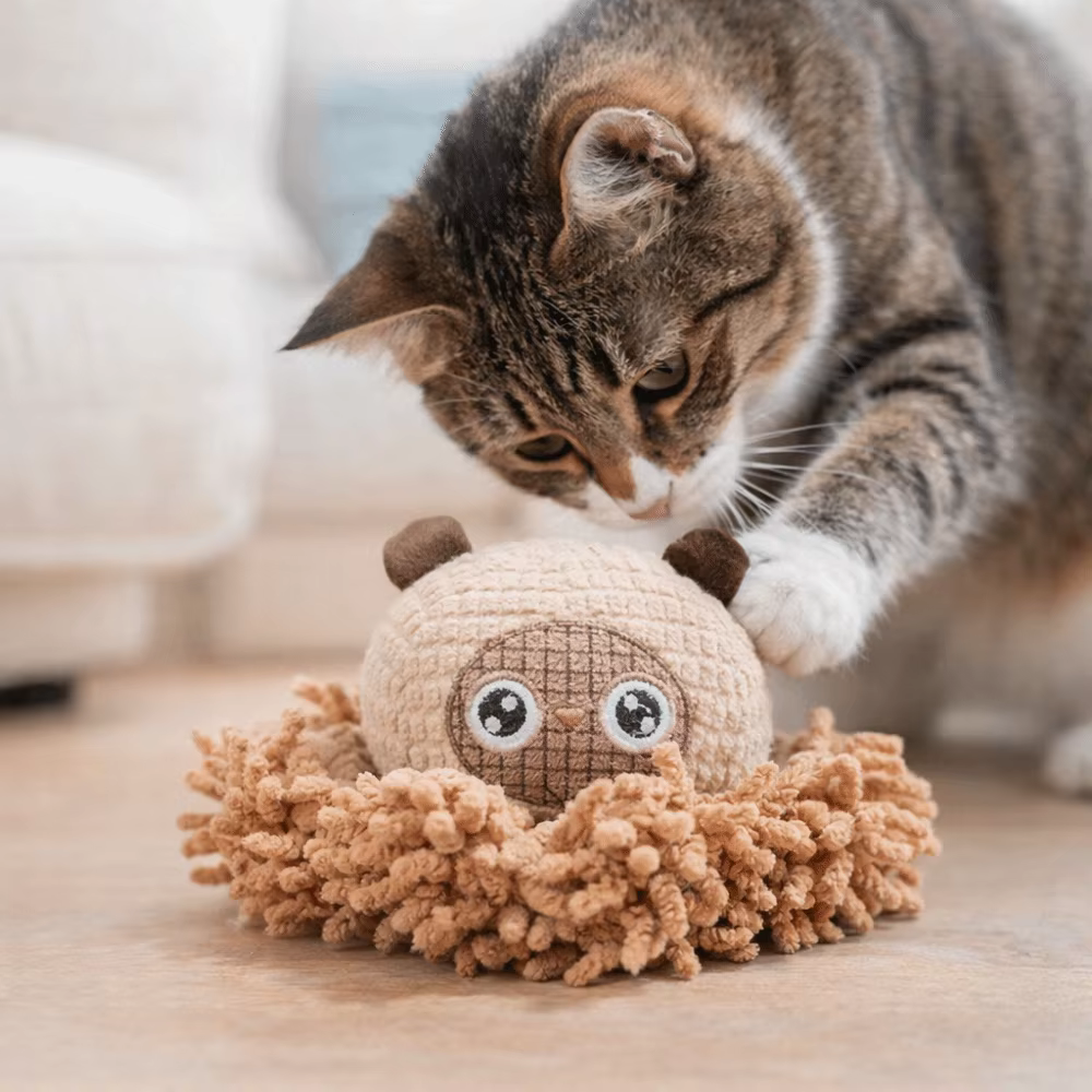Jouet interactif pour chien en forme d'animal mignon, résistant aux morsures, souple et couineur, pour animaux de compagnie