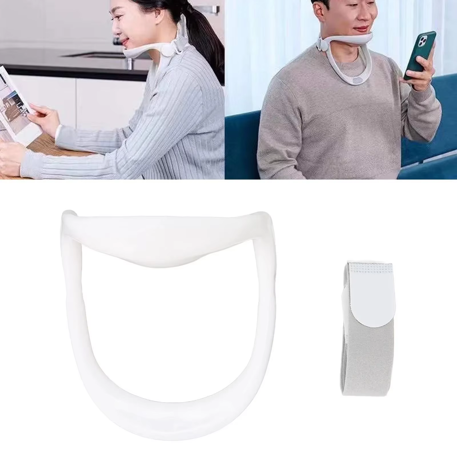 Correcteur de Posture collier Cervical attelle de cou dispositif de Traction cervicale attelles de cou Cervical soins de santé cou pour éviter la tête basse