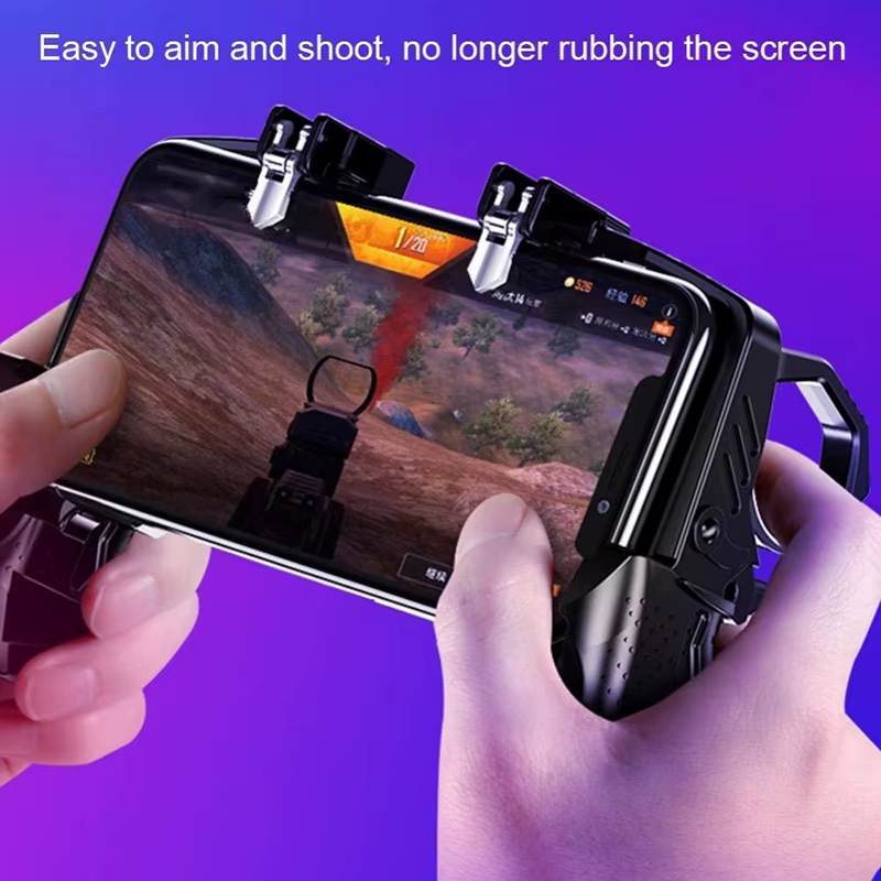 Déclencheur gratuit Fire PUBG contrôleur pour téléphone portable manette de jeu Joystick Android iPhone contrôle tapis de jeu Mobile Pugb Smartphone commande