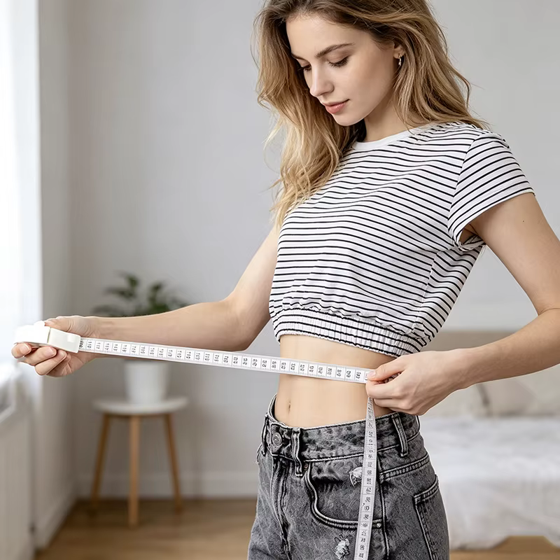 Ruban à mesurer portable en pouces, mini règle souple rétractable, ruban de mesure métrique pour le corps