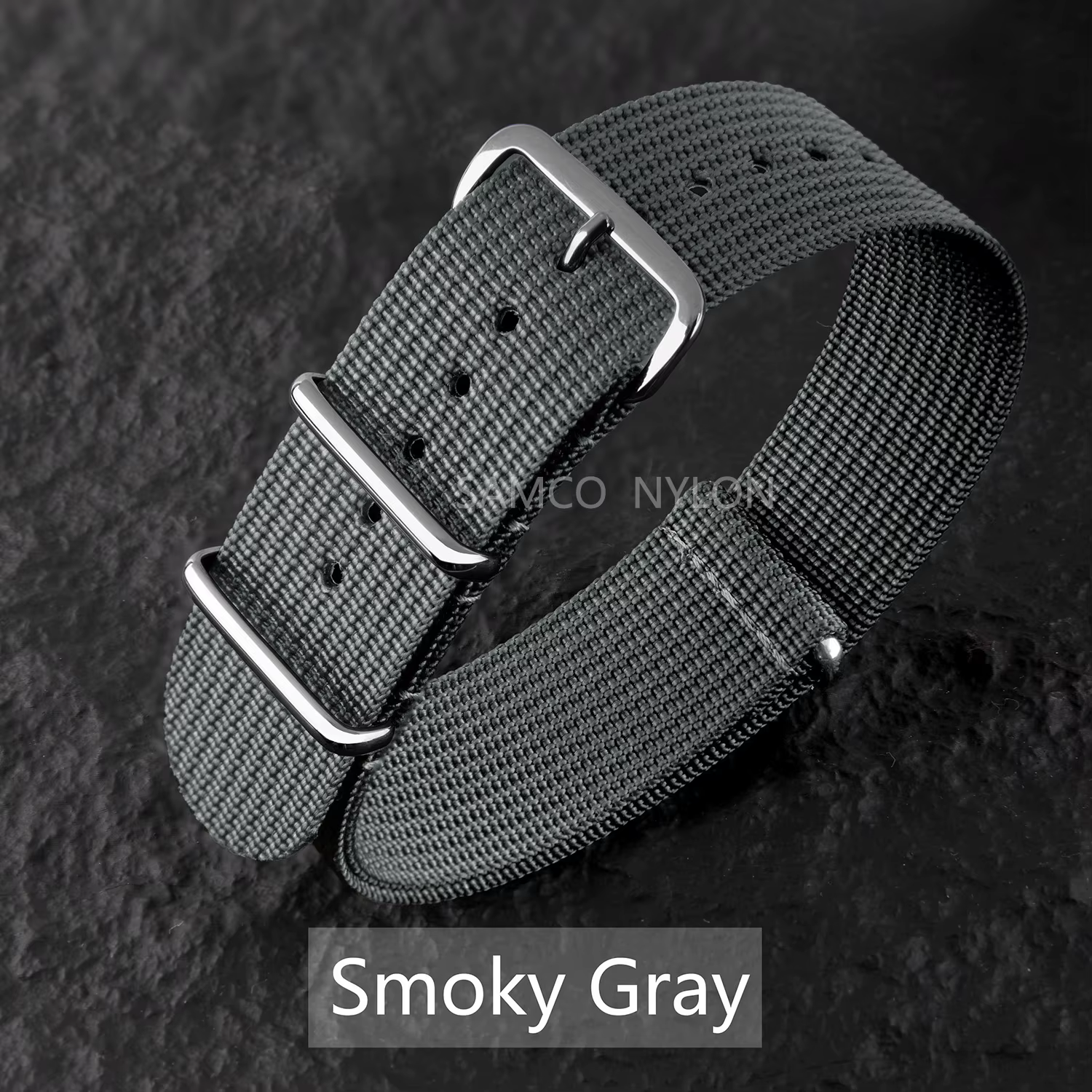 Bracelet de montre en Nylon nervuré 20mm 22mm bracelets de montre confortables boucle militaire lavable Blet pour hommes bracelets de montre