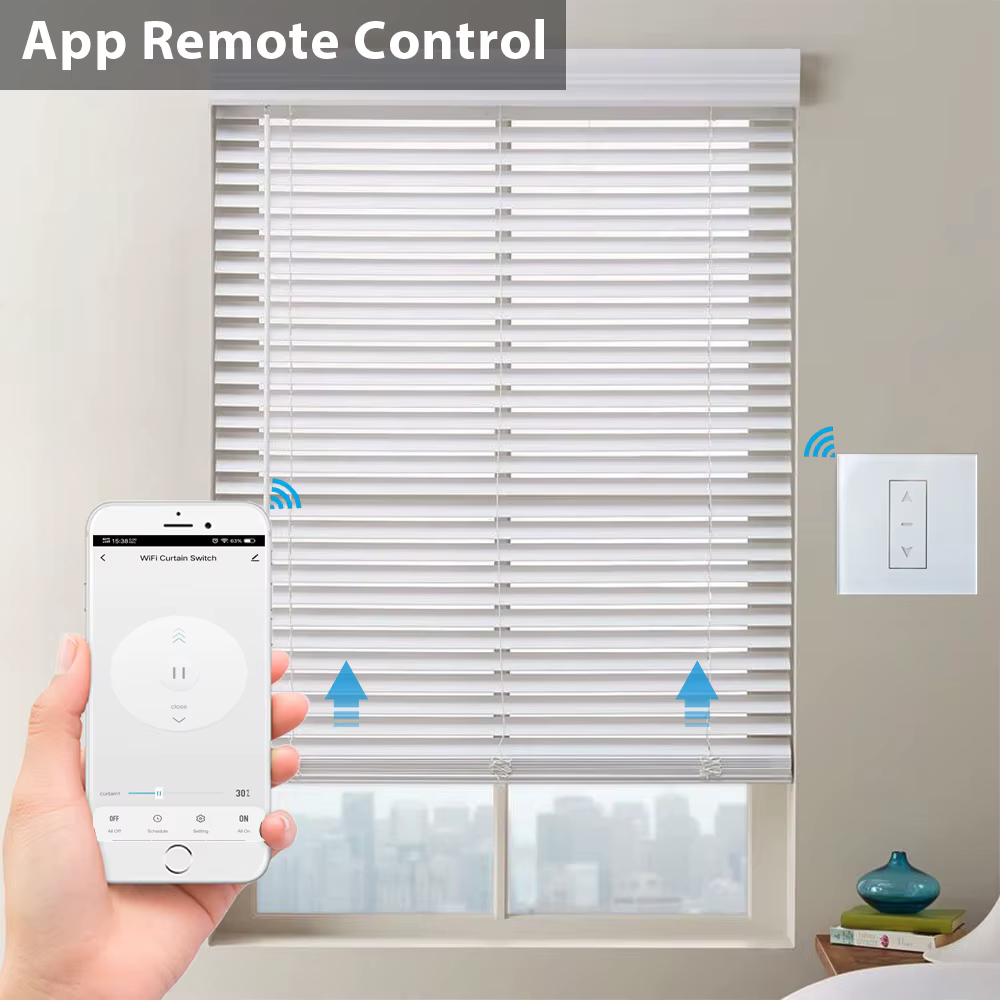 Rideaux électriques, stores, volets roulants, interrupteur connecté, contrôle par application WiFi, compatible avec Smart Life, Alexa, Google Home, Siri