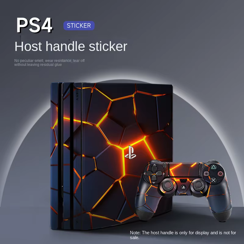 Autocollant de peau de jeu pour PS4 Pro, vente en gros, conception personnalisée pour Console Sony, Film de protection anti-rayures, accessoires de couverture de poignée