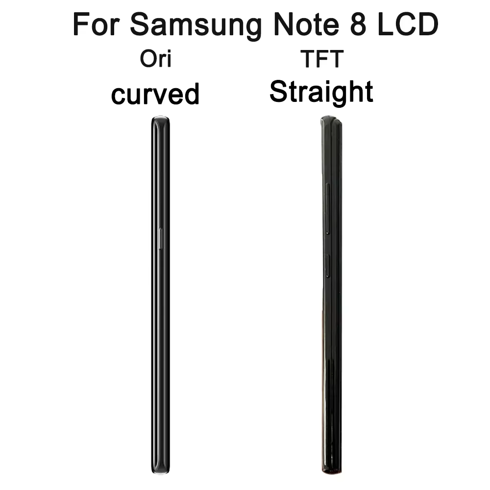 Note 8 écran d'affichage avec cadre pour Samsung Note8 N950F N950U N950W N950FD LCD écran tactile numériseur assemblée
