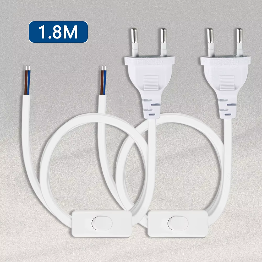 1.8M EU/US Plug 220V fil électrique LED variateur câble modulateur de lumière lampe ligne variateur contrôleur pour lampe de Table