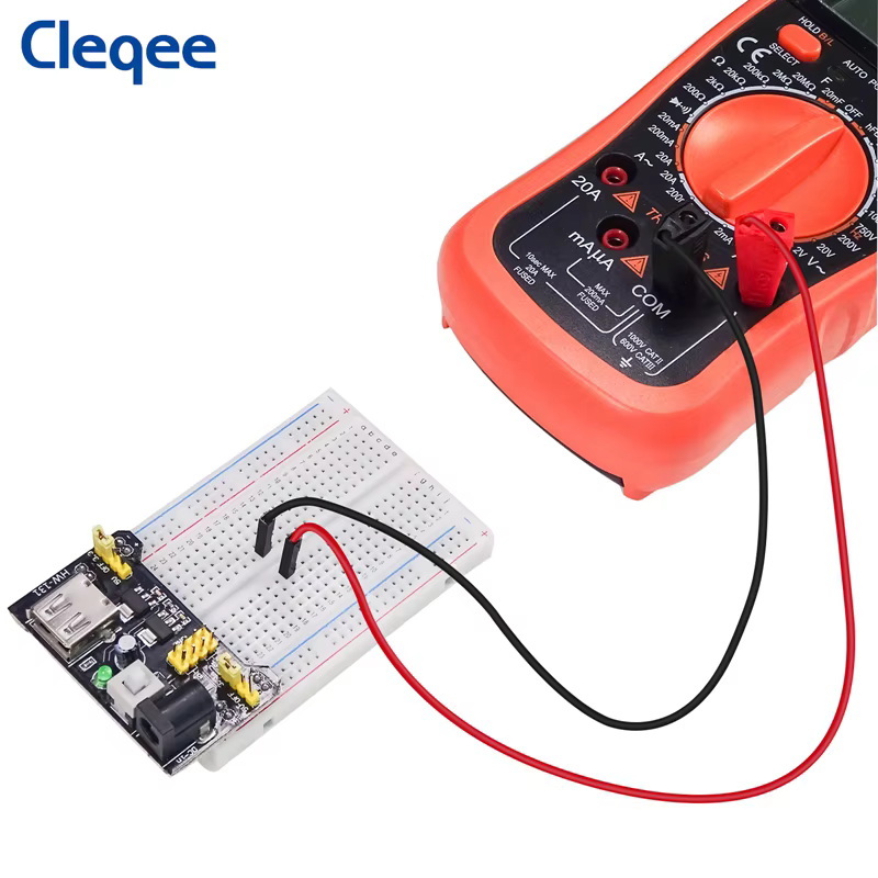 Cleqee-Câble cavalier Dupont mâle vers gels empilables, fiche en silicone, fil 26AWG pour planche à pain, bricolage électronique, P1532, 10 pièces