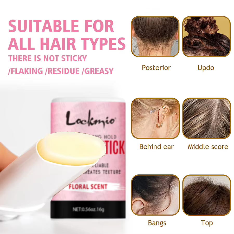 Bâtons de cire coiffants pour femmes et enfants, cire solide lisse Anti-frisottis, produits de finition longue durée pour perruque naturelle et cheveux cassés