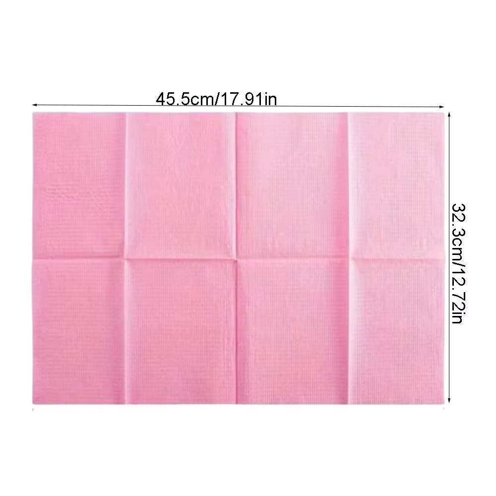 50/125 feuilles de tapis de table jetables pour nail art, imperméables et absorbants, pour tatouage, couleurs bleu, blanc, orange, vert, rose, noir