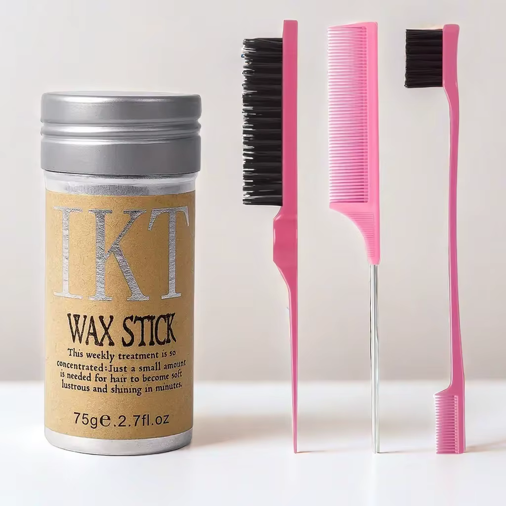Bâton de cire à cheveux pour enfants et femmes, brosses à dos lissé, pommade en Gel pour petites filles, accessoires de coiffure pour perruque, 2/5 pièces