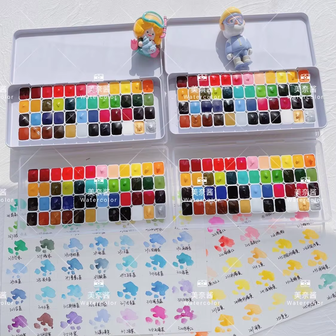 Holbein-Peinture aquarelle originale, 48/68/108 couleurs, aquarelle d'artiste, 1ml 2ml, peinture à ongles, fournitures d'art