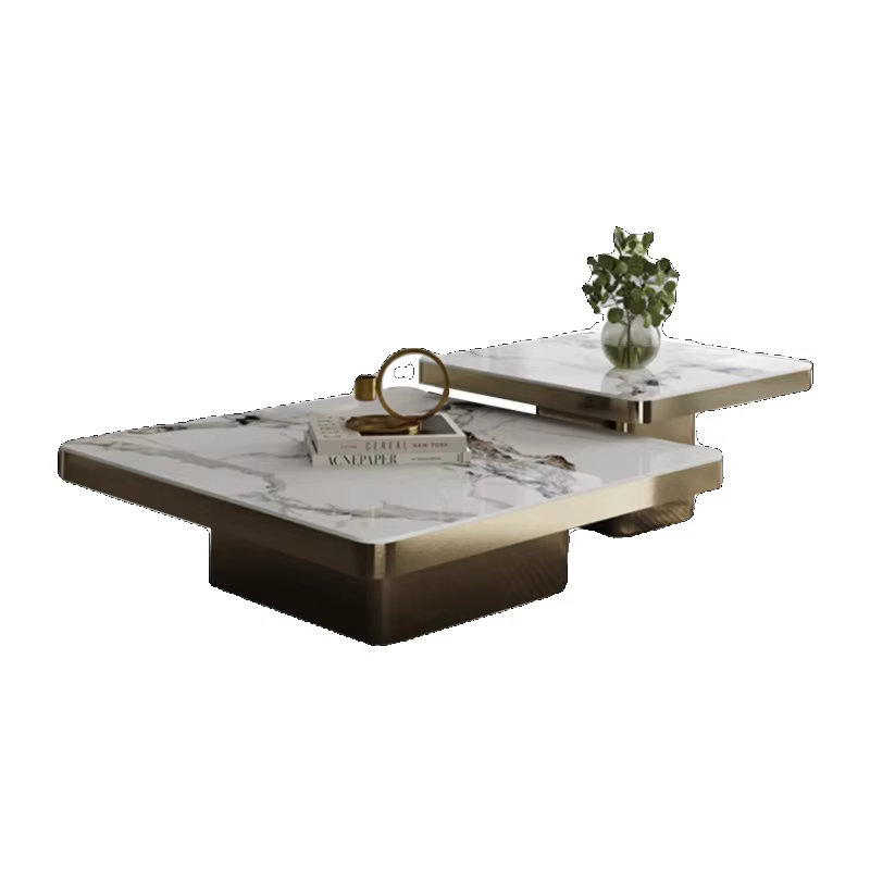 Table basse italienne Unique, Design de luxe, organisateur de Table basse esthétique au sol, couverture rigide, Mesa Centro, meubles de Salon de maison