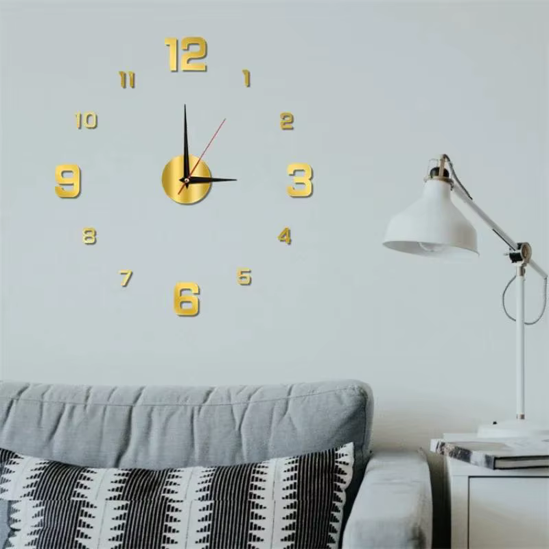 Horloge numérique lumineuse, horloge murale stéréoscopique DIY, horloge silencieuse, horloge murale pour salon, chambre à coucher, décorations pour la maison