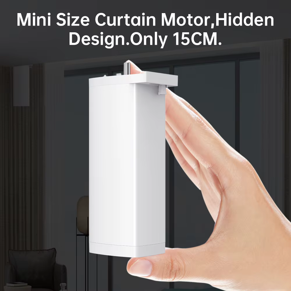 Moteur de rideau électrique intelligent WiFi/Zigbee Smart Life, moteur silencieux de 15 cm avec télécommande Alexa Google Alice SmartThings