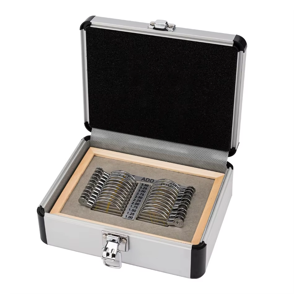 Nova-Ensemble de lentilles optiques avec boîtier en aluminium, offre spéciale, professionnel, essai progressif, 22 pièces