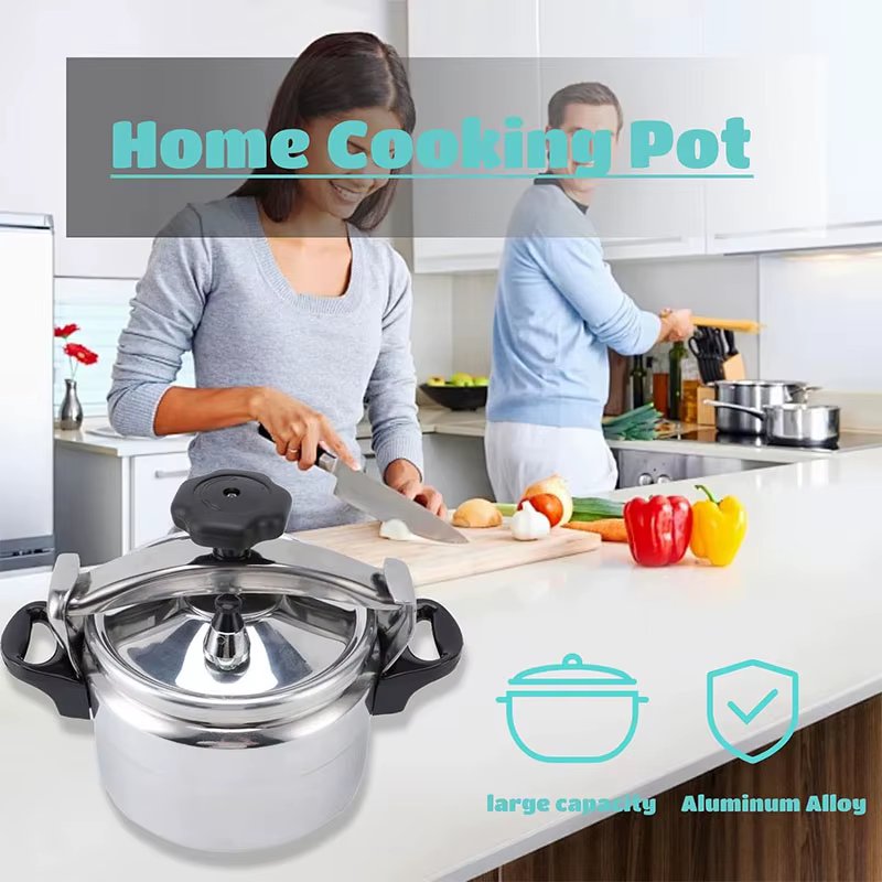 Autocuiseur en aluminium avec verrouillage de sécurité, 3L, 5L, VPN sion Verde, autocuiseurs, cannes uniquement pour le gaz