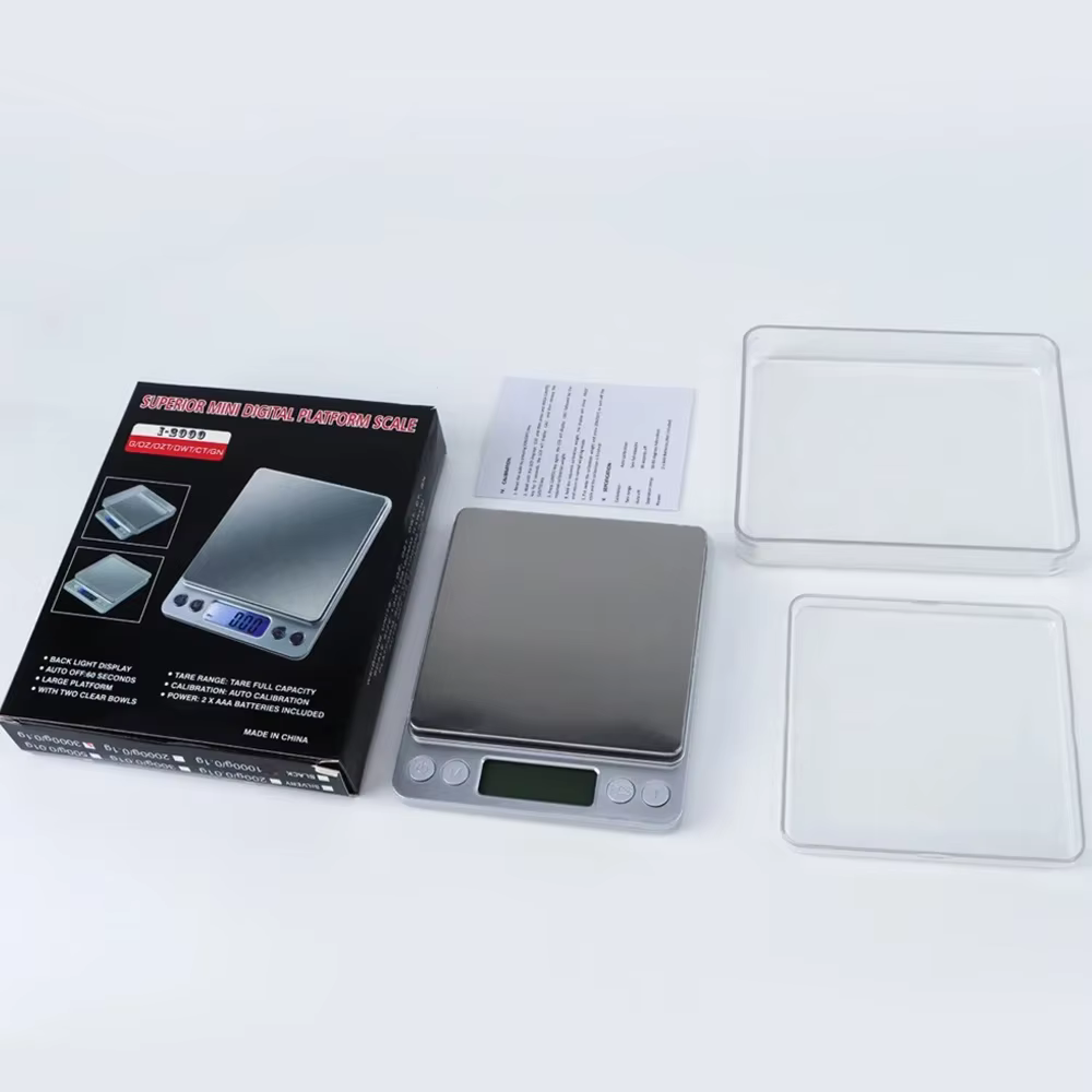 Balance de cuisine numérique de précision 0,01g 3Kg/500G LCD électronique pour aliments, régime alimentaire, bijoux, pesage postal et mesure