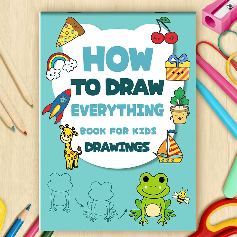 Livre de peinture étape par étape - un tutoriel de peinture facile à comprendre, adapté aux enfants pour apprendre diverses techniques de peinture.