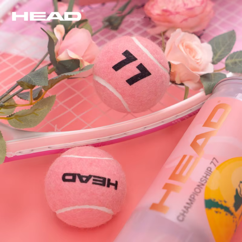 HEAD 2025 Nouvelle balle de tennis chinoise en édition limitée pour la Saint-Valentin, haute élasticité, entraînement des matchs, balle de tennis pressurisée durable