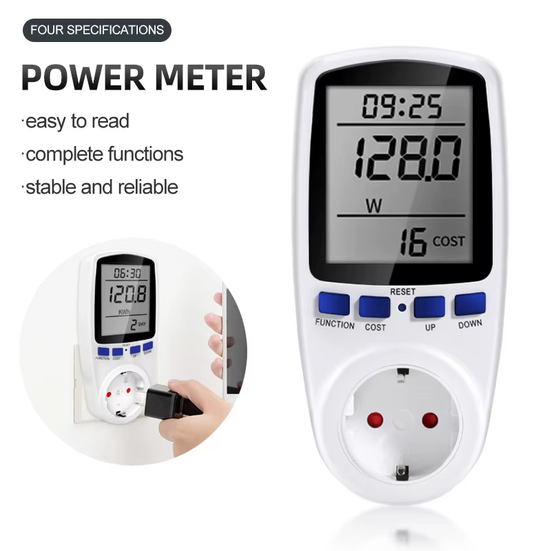 110/250V consommation Watt énergie KWh prise numérique tension wattmètre compteur de puissance ue/US/UK/FR prise analyseur d'électricité moniteur