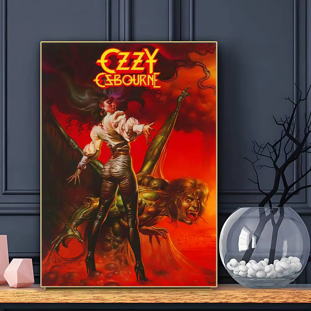 Restez Prince des ténèbres O-Ozzy O-OsbourneS affiche HD Art collant mur étanche maison salon Bar décoration