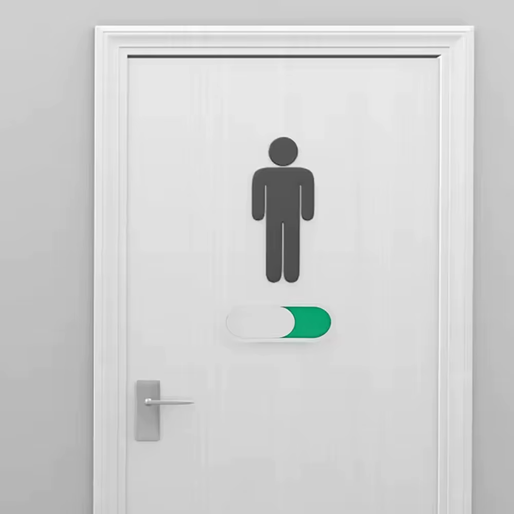 Panneau de signalisation « Ne pas déranger » pour toilettes, bureau, salle de bain, WC – Panneau « Vacant/Occupé » pour portes coulissantes
