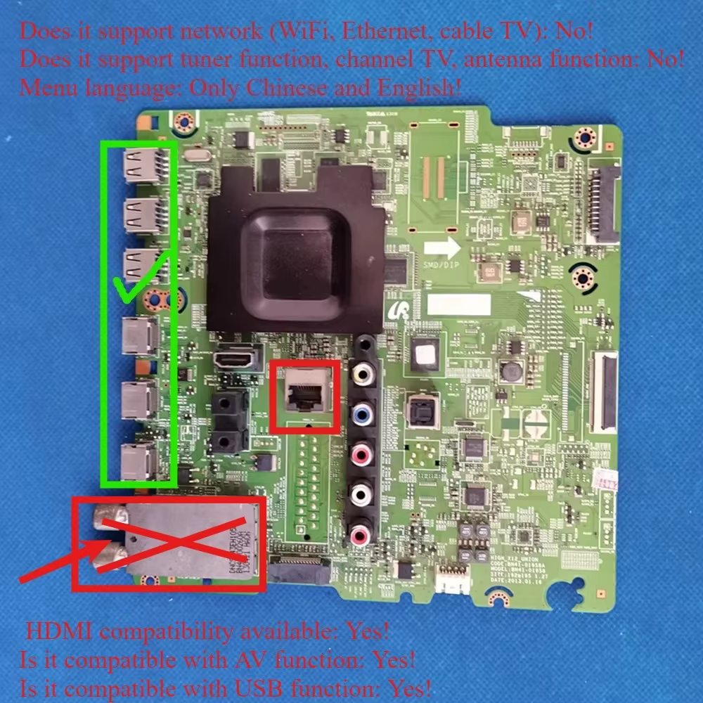 Carte mère BN41-01958A/B pour téléviseurs Samsung UE32F4510AK UE46F6800 UE46F6510 UE40F6400AK UE55F6400AK UE55F6500SB