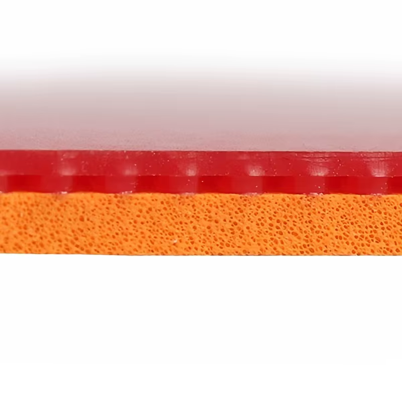 Une feuille de caoutchouc professionnelle pour le tennis de table - 2,2 mm d'épaisseur, souplesse moyenne 40-43 ° Haute viscosité, haute friction et élasticité, adapté aux attaques fortes, adapté à