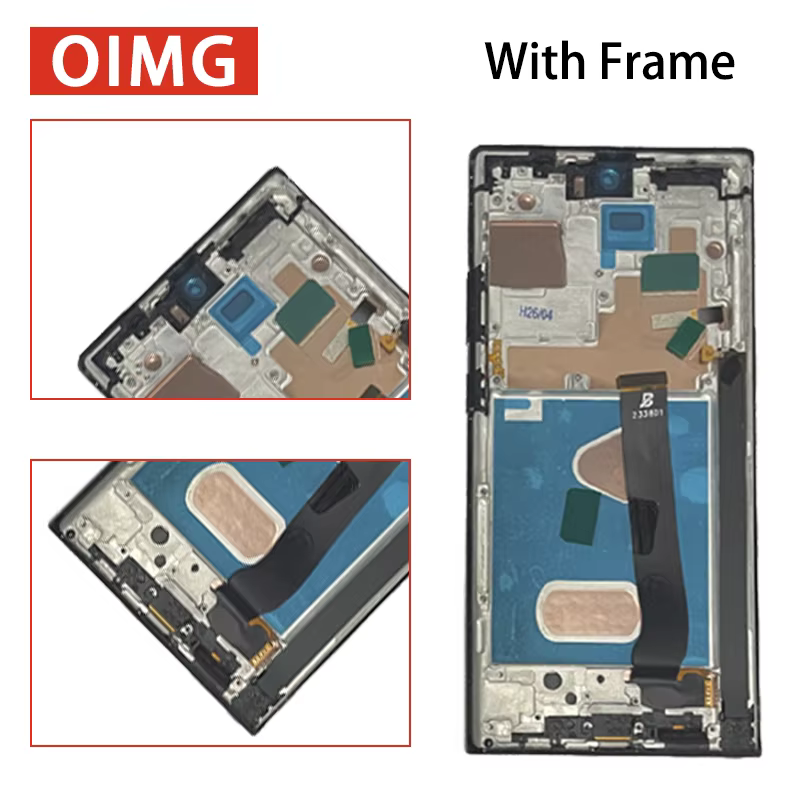 Écran LCD TFT pour Samsung Note 20 Ultra avec cadre, pour Samsung Note20 Ultra 5G N985F N986B, écran tactile numérique assemblé