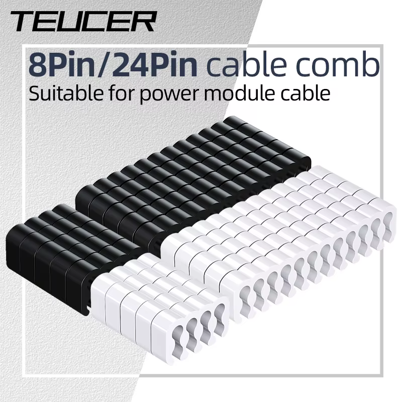 Teucer câble peigne ordinateur alimentation Module câble peigne carte mère 24PIN câble organisateur CPU carte graphique câble serre-câble