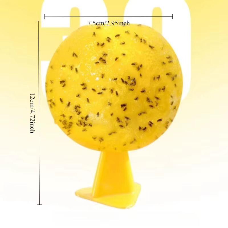 Piège à mouches collant fort, capteur d'insectes de fruits d'intérieur et d'extérieur, boule de colle Non toxique, Gadget Portable de lutte antiparasitaire de voyage pour jardin et pelouse