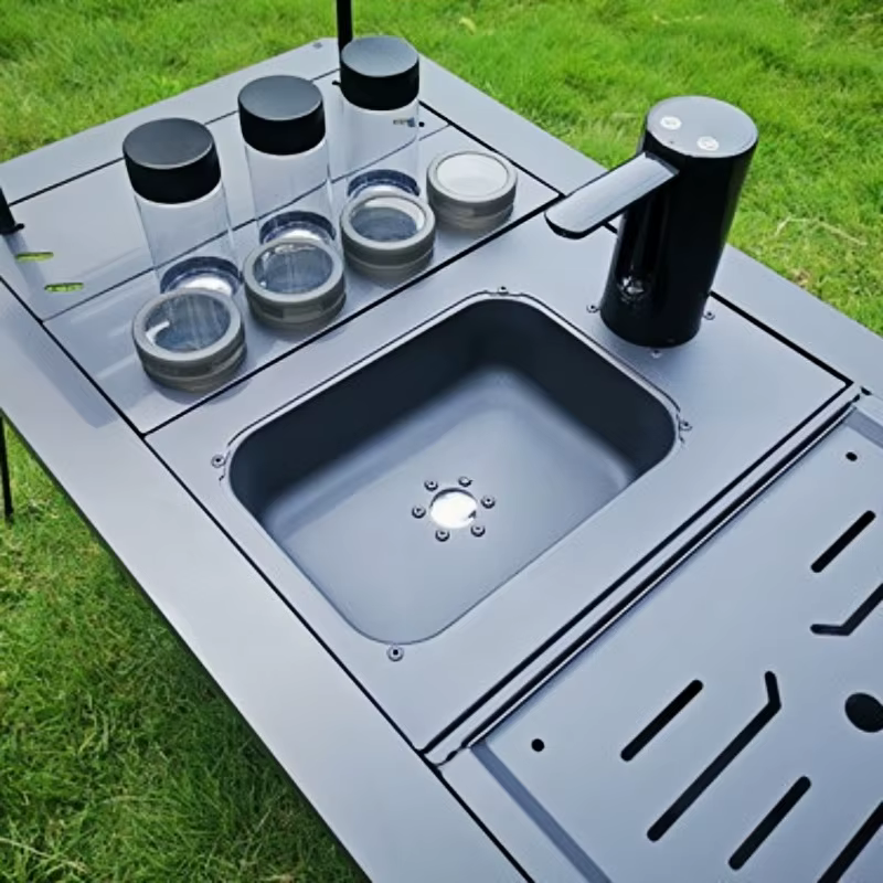 Distributeur d'eau de table IGT, pompe à eau électrique pliable et rechargeable, équipement de camping portable, accessoires de voyage pour l'extérieur