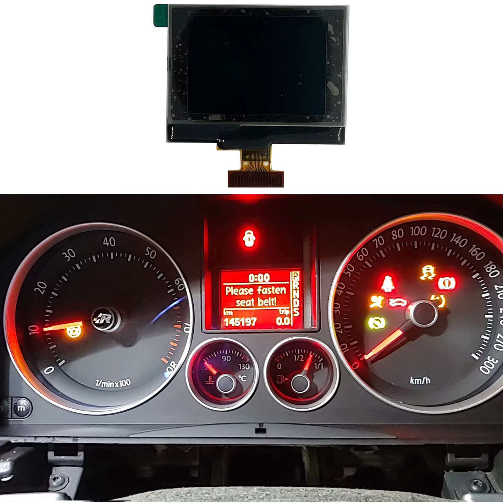 Écran d'affichage LCD pour tableau de bord, pour VW Golf V Touran Mk1 Passat B6 Jetta Mk5 Eos Scirocco Seat Skoda, 92290206