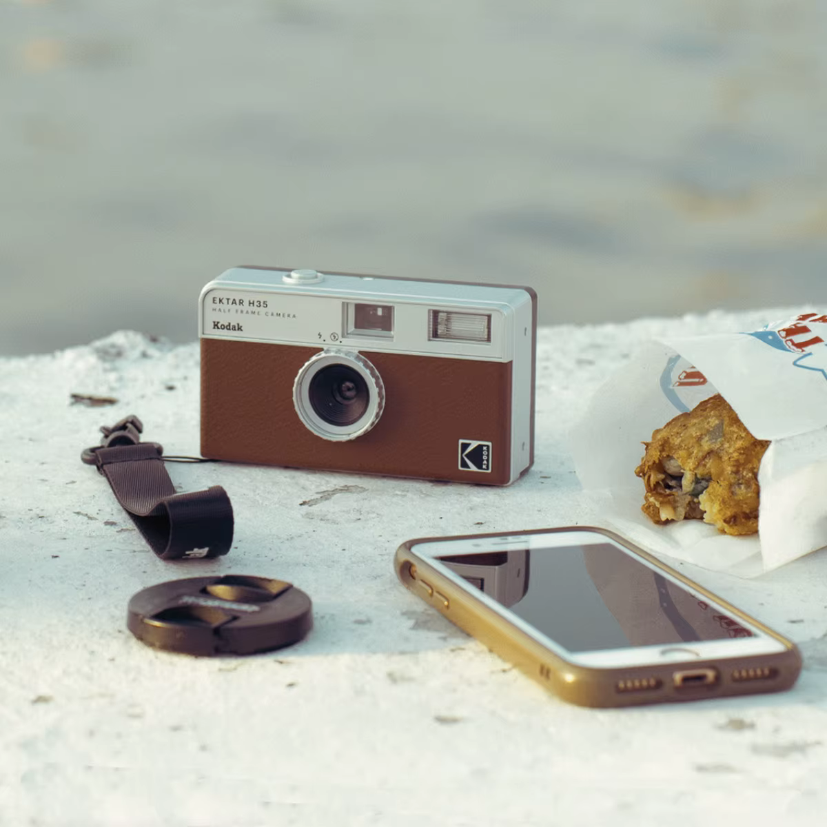 Original KODAK EKTAR H35 demi-cadre caméra 35mm Film caméra réutilisable Film caméra avec Flash lumière anniversaire cadeau de noël