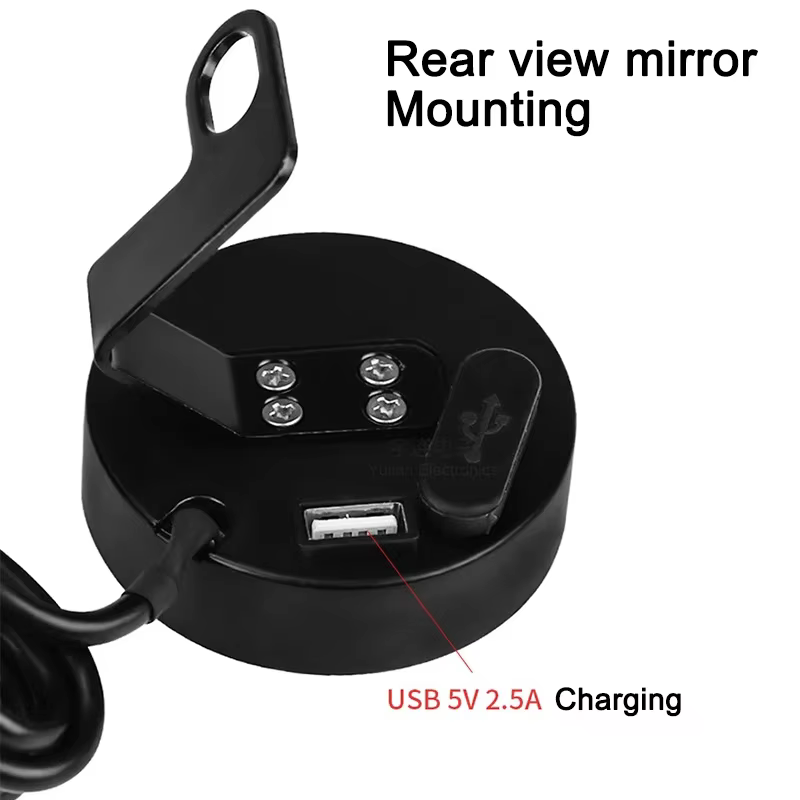 Horloge électronique de moto 5 en 1, voltmètre étanche IP67, étanche à la poussière, affichage numérique de PET LED, 12V