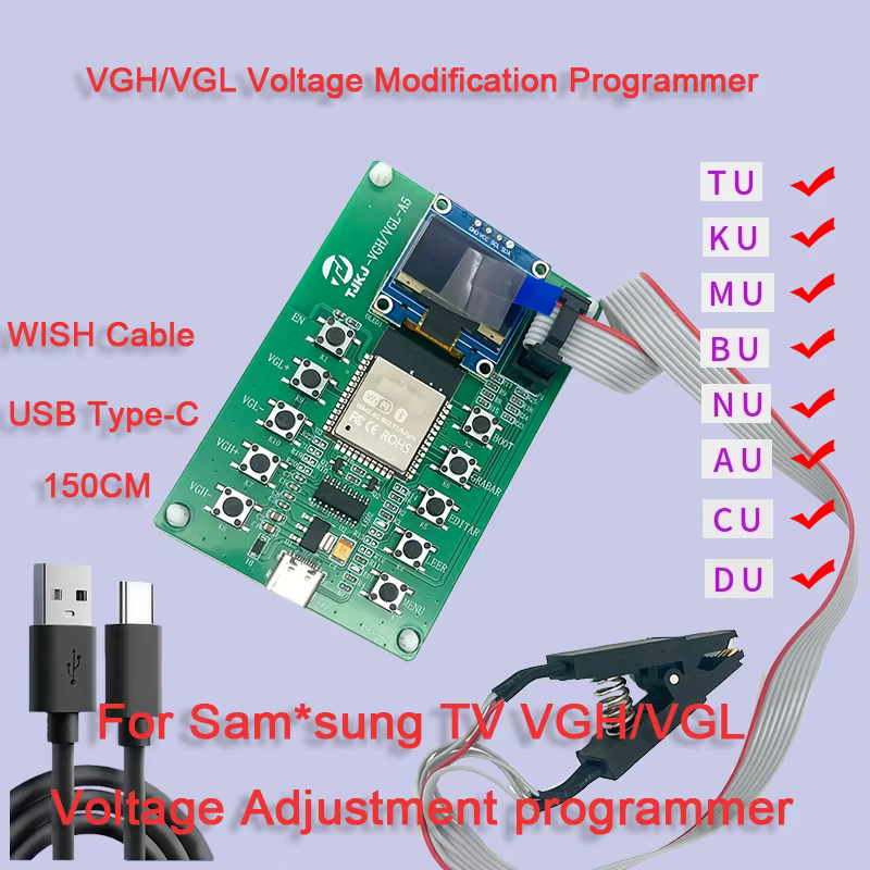 Carte de programmation régulateur de tension CC TCON VGH VGL pour réparation d'écran TV Samsung TJKJ TU KU MU BU NU AU CU DU