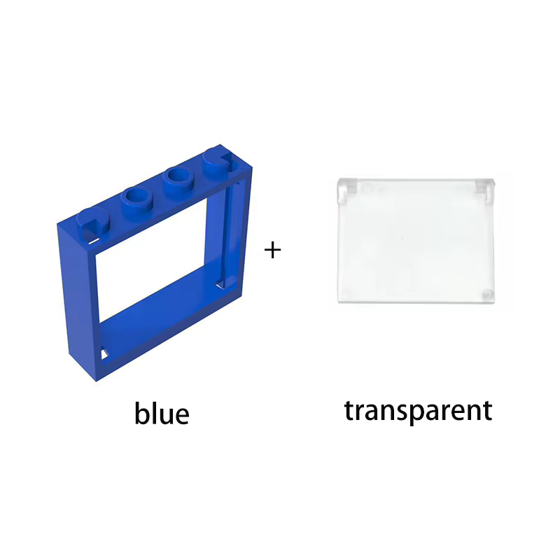 Blocs de construction de cadre de porte et de fenêtre épais, bricolage, 1x4x6, créatifs, compatibles avec 60594, 60603, 60608, jouets pour enfants, 10 pièces