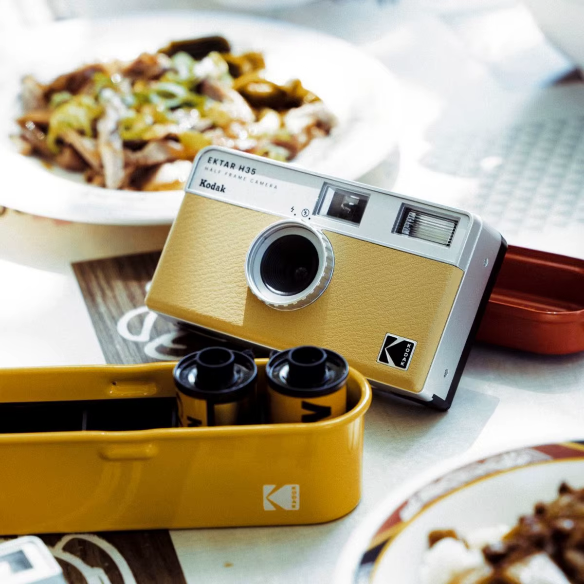Original KODAK EKTAR H35 demi-cadre caméra 35mm Film caméra réutilisable Film caméra avec Flash lumière anniversaire cadeau de noël