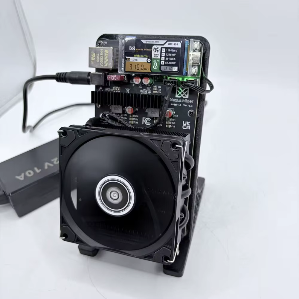 Nouveau NEXUS MINER L1 300MH/s 65W, machine de minage Dogecoin avec 6 puces BM1491AA ASIC LTC DOGE, machine de minage domestique solo avec alimentation