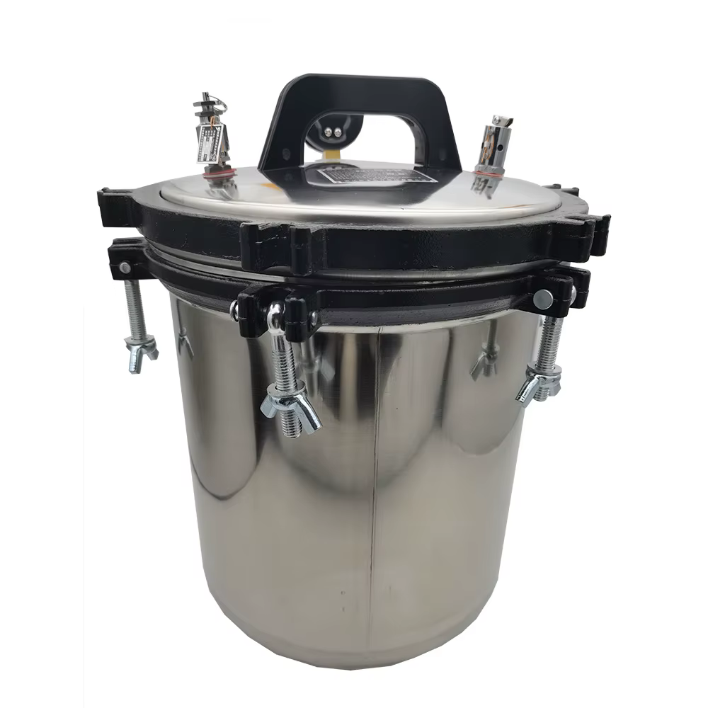 Stérilisateur haute pression portable en acier inoxydable, réservoir tertiaire à vapeur sous pression, chauffage automatique, 70-106kPa