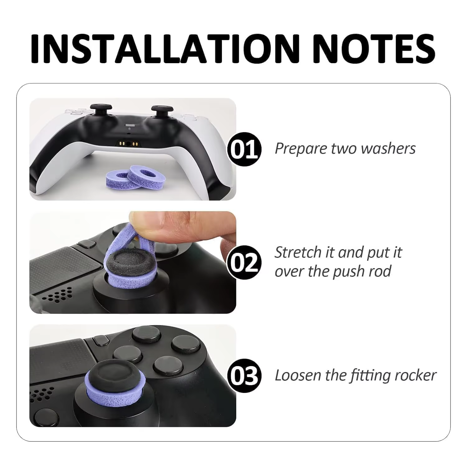 FPS Freek Galaxy pour PS4, capuchons de joystick analogique haute performance pour manette PS5, capuchons de manette de jeu en silicone