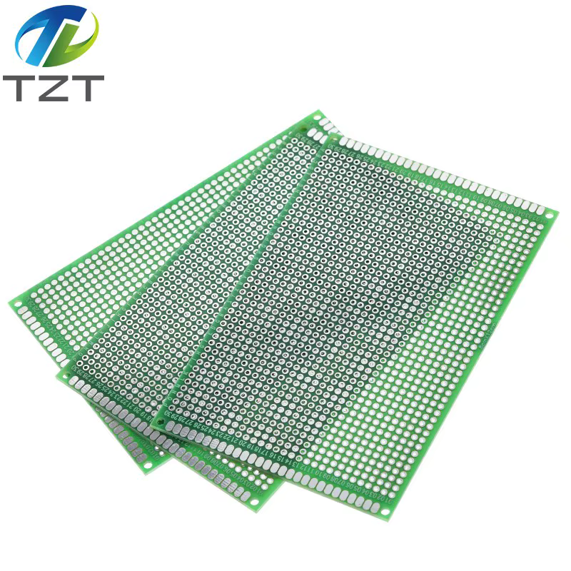 TZT 8x12cm 80x120mm plaque de Prototype Double face carte universelle Protoboard pour Arduino
