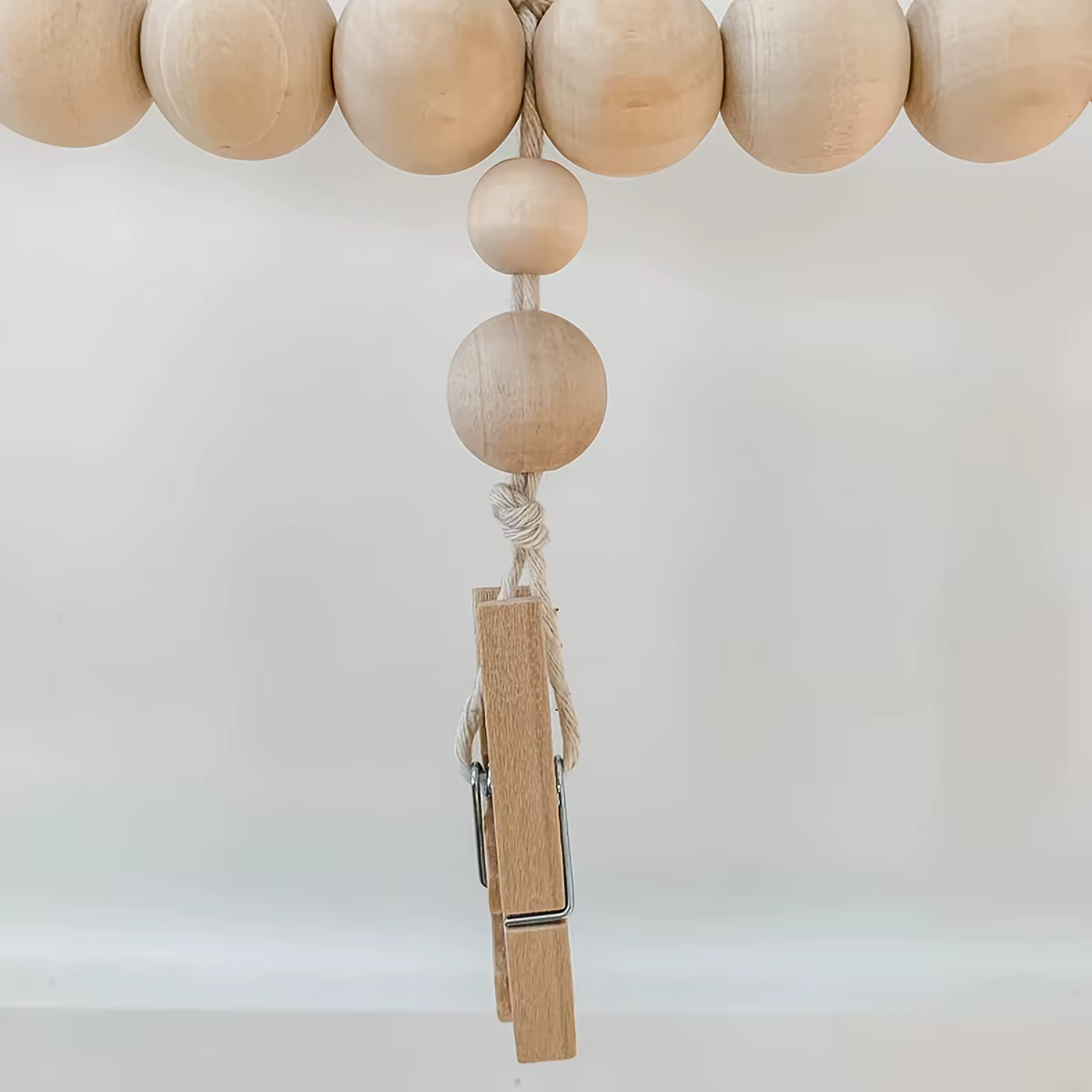 Boho Original bois suspendu Photo affichage pince en bois perle guirlande tenture murale chambre salon dortoir fête décor à la maison cadeaux