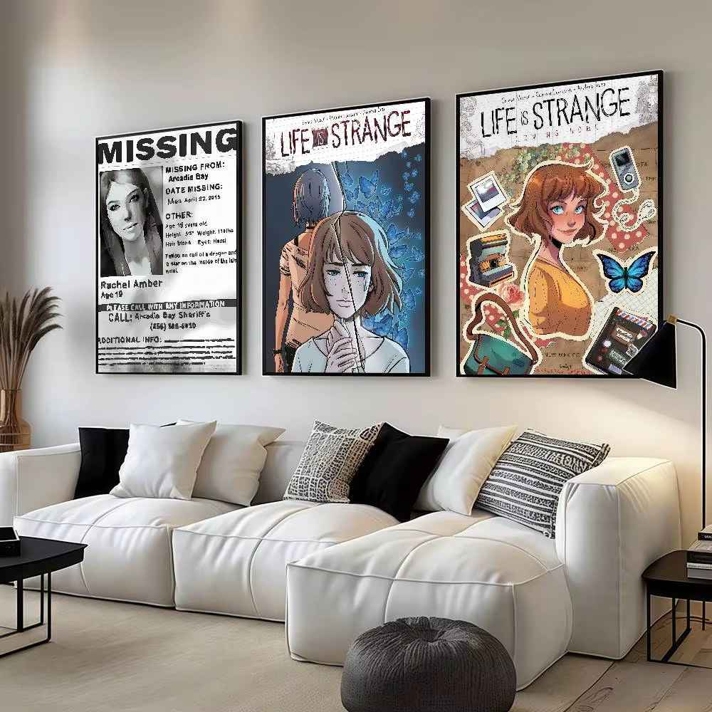 Affiches de jeu L-Life Is S-Strange, décorations pour dortoir, peintures murales pour chambre à coucher et salon, souvenirs