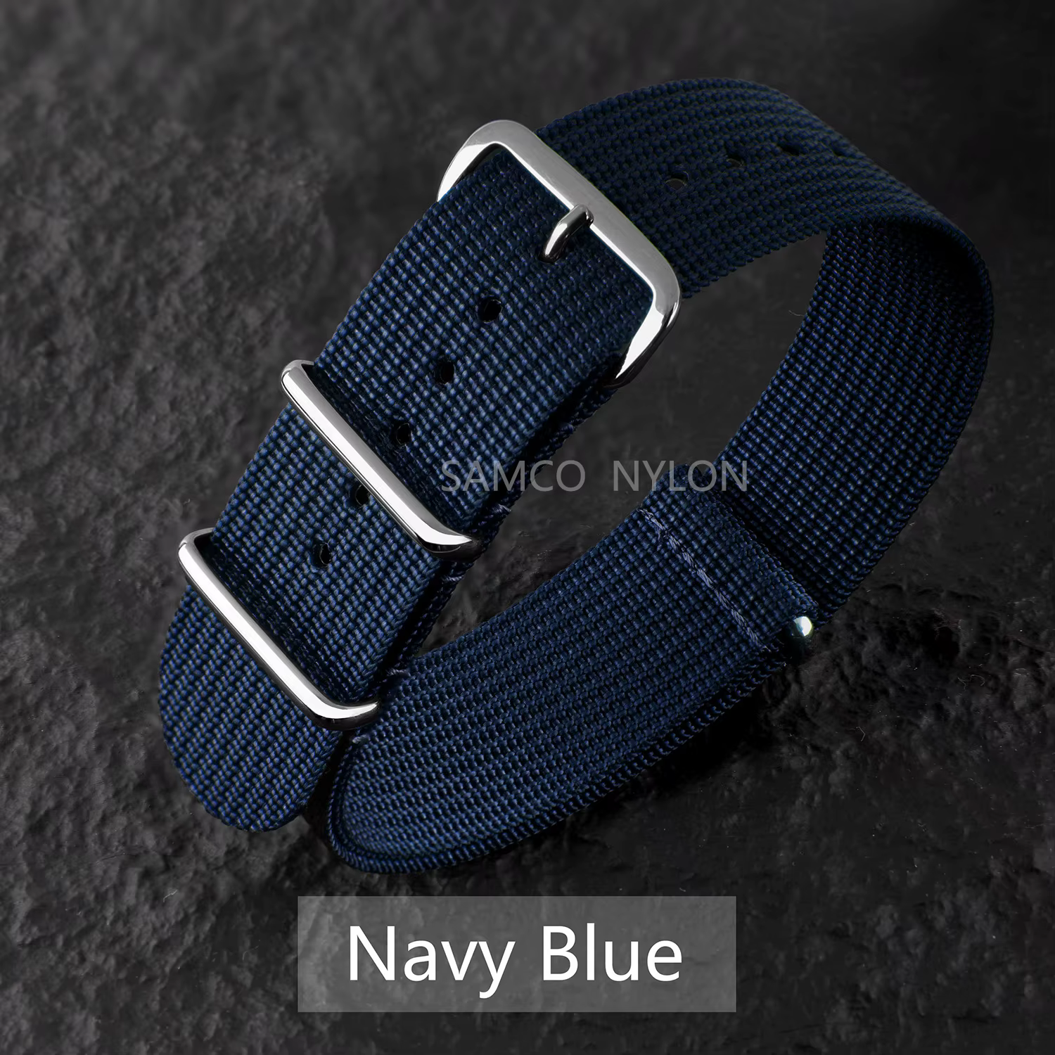 Bracelet de montre en Nylon nervuré 20mm 22mm bracelets de montre confortables boucle militaire lavable Blet pour hommes bracelets de montre