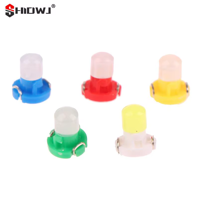 Ampoule de panneau lumineux de tableau de bord T3, COB 1SMD, Wedge LED, lampe de tableau de bord TingPrada, accessoires intérieurs automobiles, 5 couleurs, 10 pièces