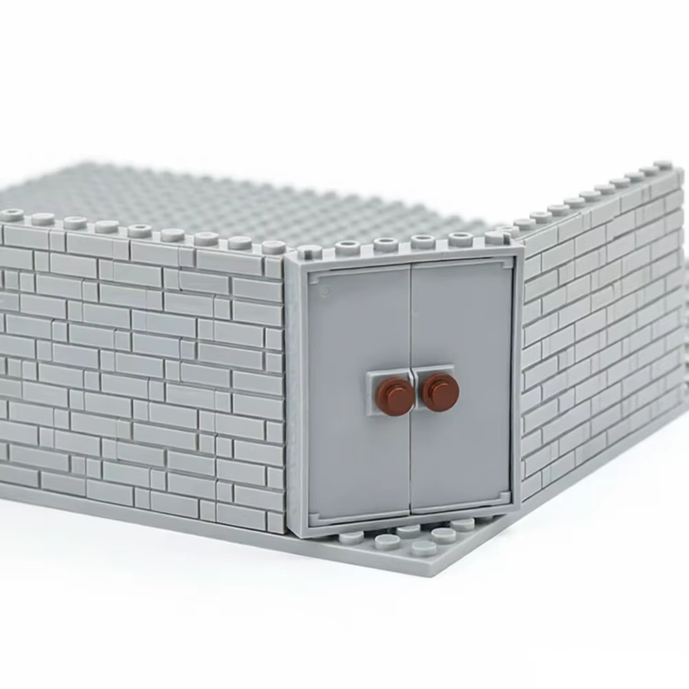 MOC Blocs de construction pour meubles de maison, double porte avec poignée, 1x6 1x4, cadre de fenêtre d'armoire, brique de château, compatible petites particules