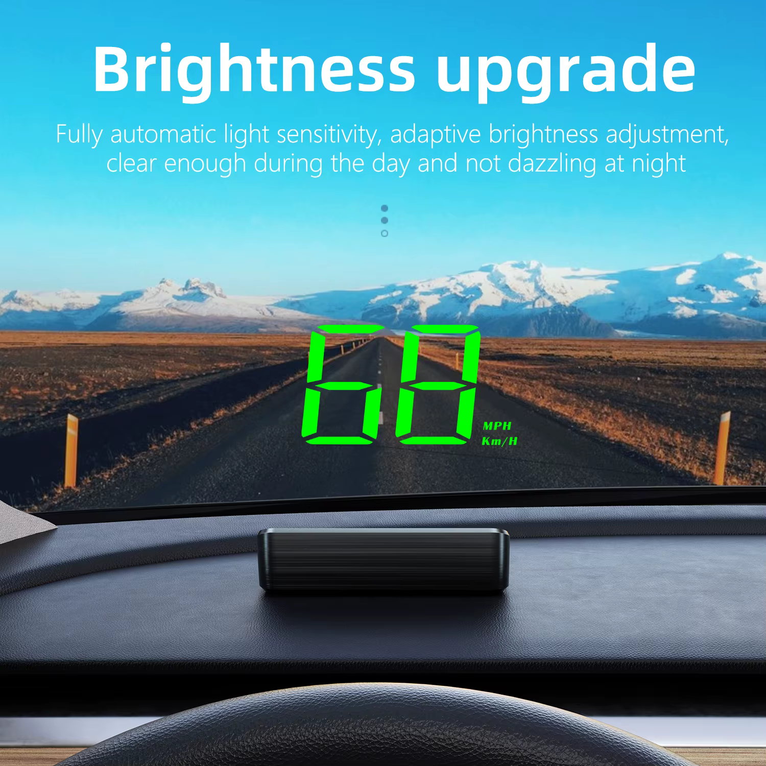 Affichage tête haute M2 HD pour voiture, compteur de vitesse GPS KM/H, projecteur numérique HUD sur pare-brise, accessoire électronique automobile universel