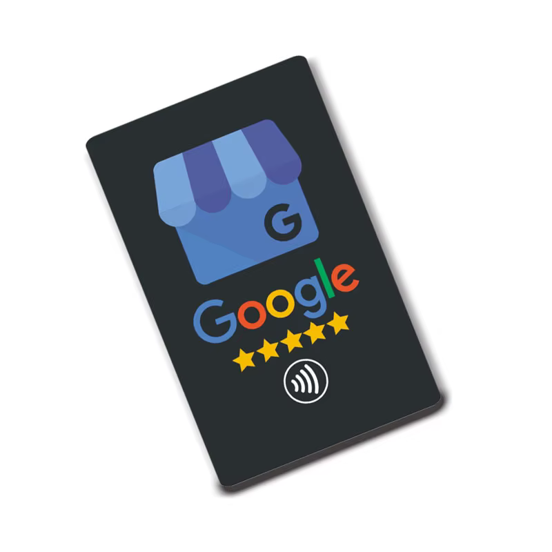 Carte NFC pour les avis Google, carte de visite simple avec avis Google