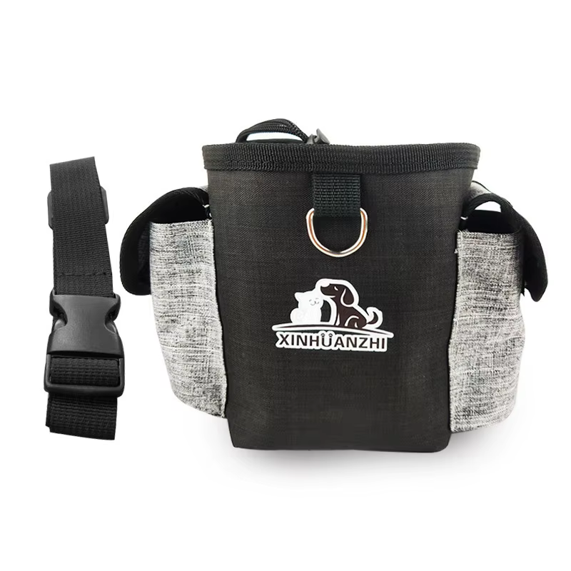 Sac à crottes en tissu imperméable pour chien, poudre anxieuse, transporte facilement des croquettes et des jouets, sac de taille d'entraînement professionnel pour animaux de compagnie, distributeur i