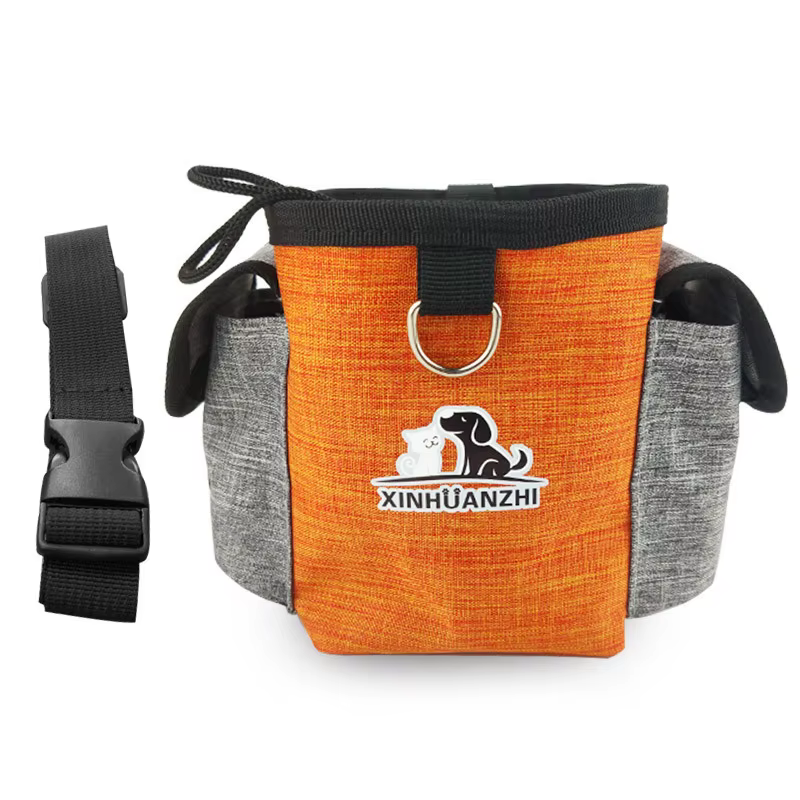 Sac à crottes en tissu imperméable pour chien, poudre anxieuse, transporte facilement des croquettes et des jouets, sac de taille d'entraînement professionnel pour animaux de compagnie, distributeur i
